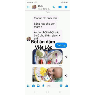 Bột ăn dặm Việt Lộc [ dành cho bé 4m + trở lên ]