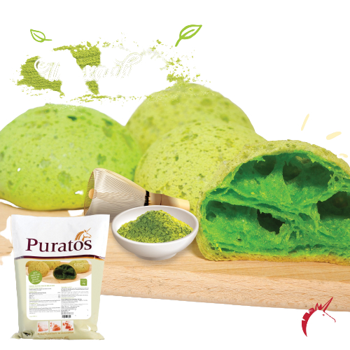 Bột Trộn Sẵn Bánh Mì Mochi Trà Xanh Puratos Grand-Place VN-1 Kg-4022002