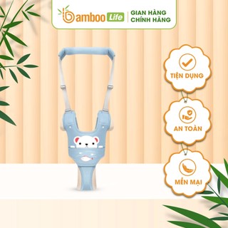 Đai tập đi cho bé chính hãng Bamboo Life an toàn cao cấp có đáy đỡ, ôm ngực hỗ trợ tập đi