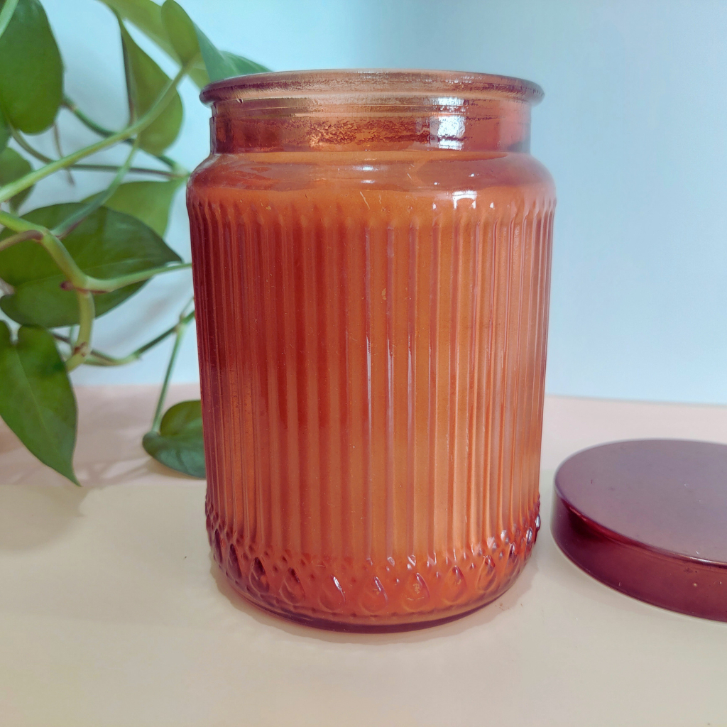 Nến Thơm Cao Cấp, Hương Cam Chanh, Trong Lượng 16oz, Thời Gian Đốt 90 Giờ