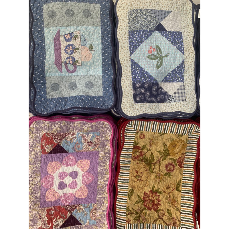 Thảm vải trần bông hoạ tiết vintage chống trơn trượt, giặt được máy giặt