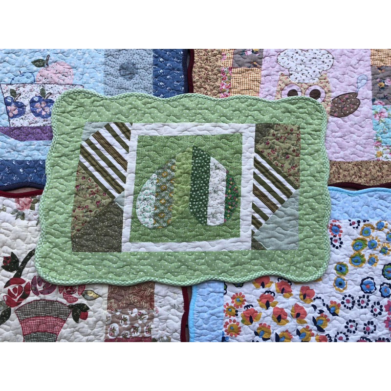 Thảm vải trần bông hoạ tiết vintage chống trơn trượt, giặt được máy giặt