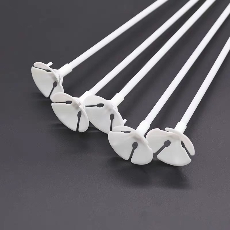 Que Cài Bóng Cao Su Đầu Nhỏ 40cm Màu Trong Suốt. Que Cắm Nhân Vật Tạo Hình