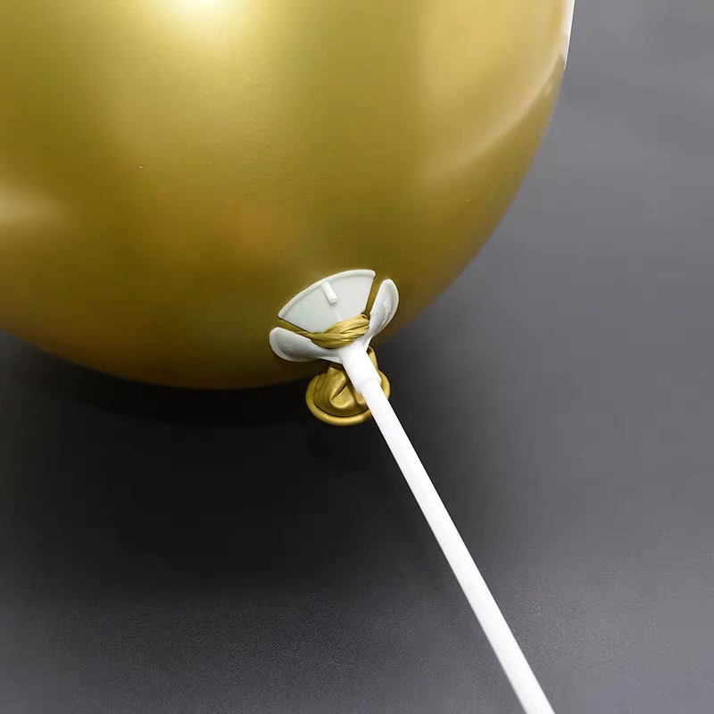 Que Cài Bóng Cao Su Đầu Nhỏ 40cm Màu Trong Suốt. Que Cắm Nhân Vật Tạo Hình