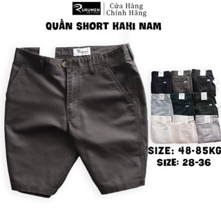 Quần Short Nam Kaki Vnxk - Quần Sọt Nam Rurumen - Quần Ngắn Nam Big Size - Quần Short Kaki Nam Màu Trắng, Đen, Xám, Kem