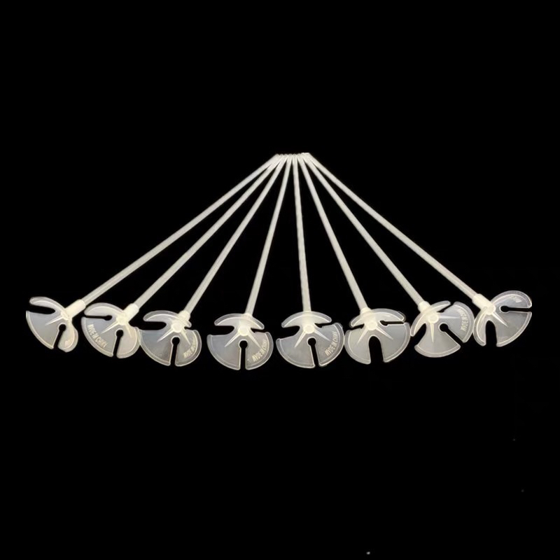 Que Cài Bóng Cao Su Đầu Nhỏ 40cm Màu Trong Suốt. Que Cắm Nhân Vật Tạo Hình