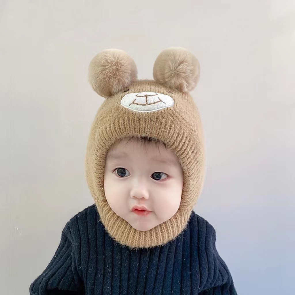Mũ len tai thỏ phong cách Hàn Quốc cho bé 2-36 tháng M04