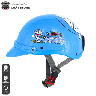 Mũ bảo hiểm trẻ em Doremon Cao cấp - bé từ 3- 8 tuổi
