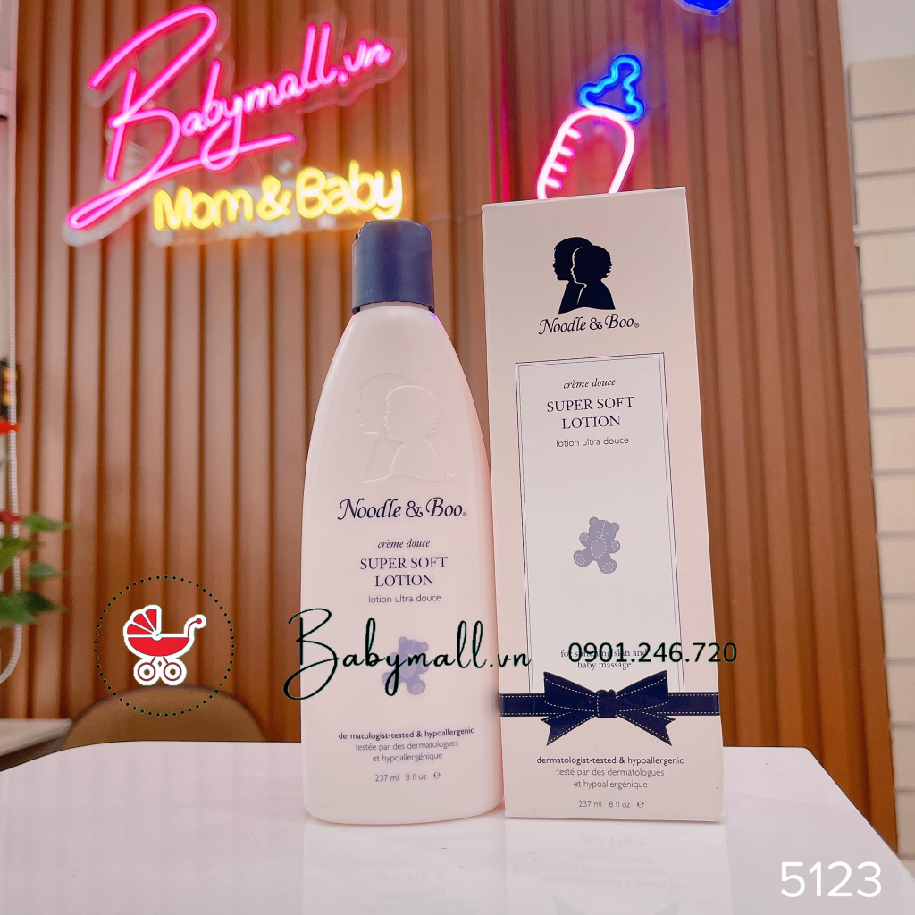 Bộ tắm gội/lotion/kem hăm sản phẩm Noodle & Boo từ Mỹ