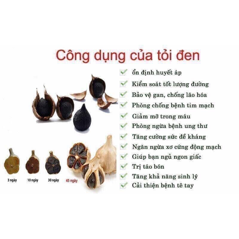 500Gr Tỏi đen cô đơn lên men tự nhiên cực ngon,thơm nức