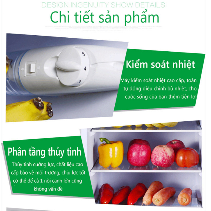 Tủ lạnh 2 ngăn 118 lít tủ lạnh mini nhỏ gọn tiện lợi cho sinh viên, gia đình nhỏ Bảo hành 12 tháng