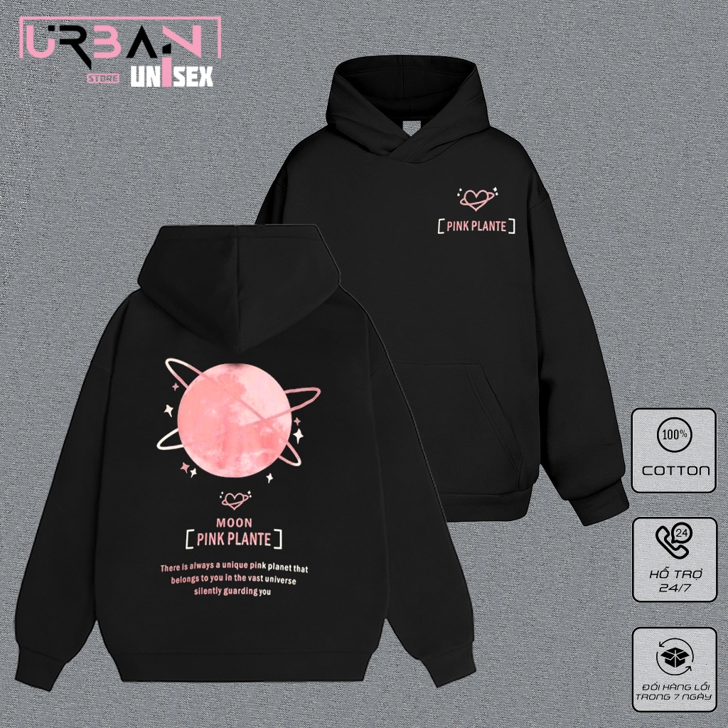 Áo Hoodie Hình Mặt Trăng Nam Nữ Ulzzang Unisex.