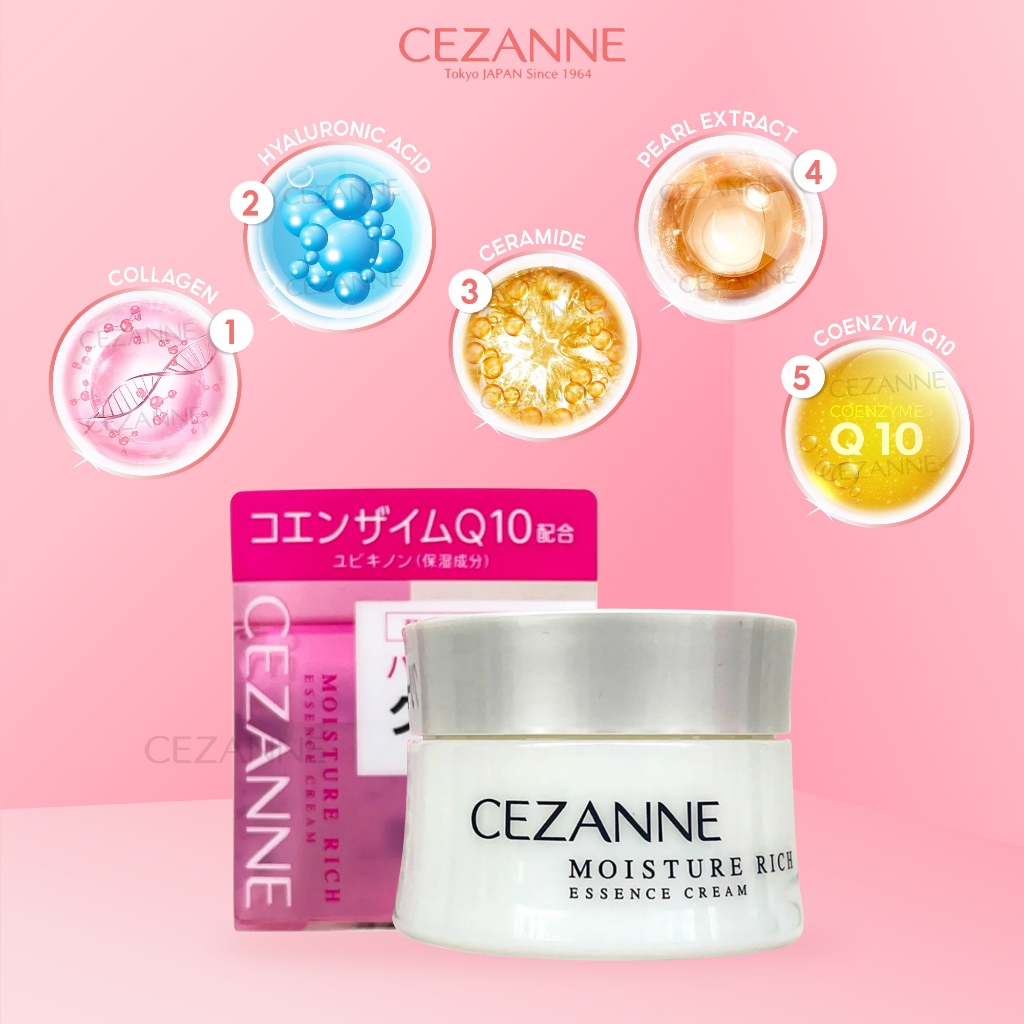 Kem dưỡng ẩm Cezanne Moisture Rich Essence Cream Nhật Bản 50g