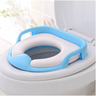 Bệ ngồi thu nhỏ bồn cầu toilet có tay vịn Emma kids cao cấp cho bé