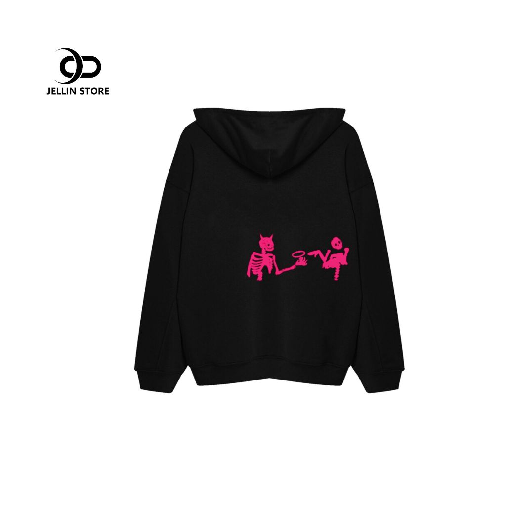 Áo KHOÁC Ridiculous Unisex - HOODIE RLS , Nỉ cotton 100%| JELLIN STORE