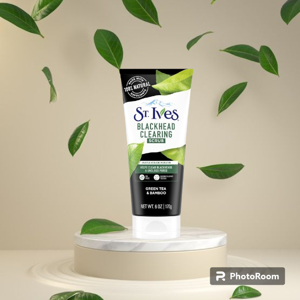 Sữa Rửa Mặt Tẩy Da Chết Và Sạch Mụn Đầu Đen St.ives Trà Xanh 170G Của Mỹ