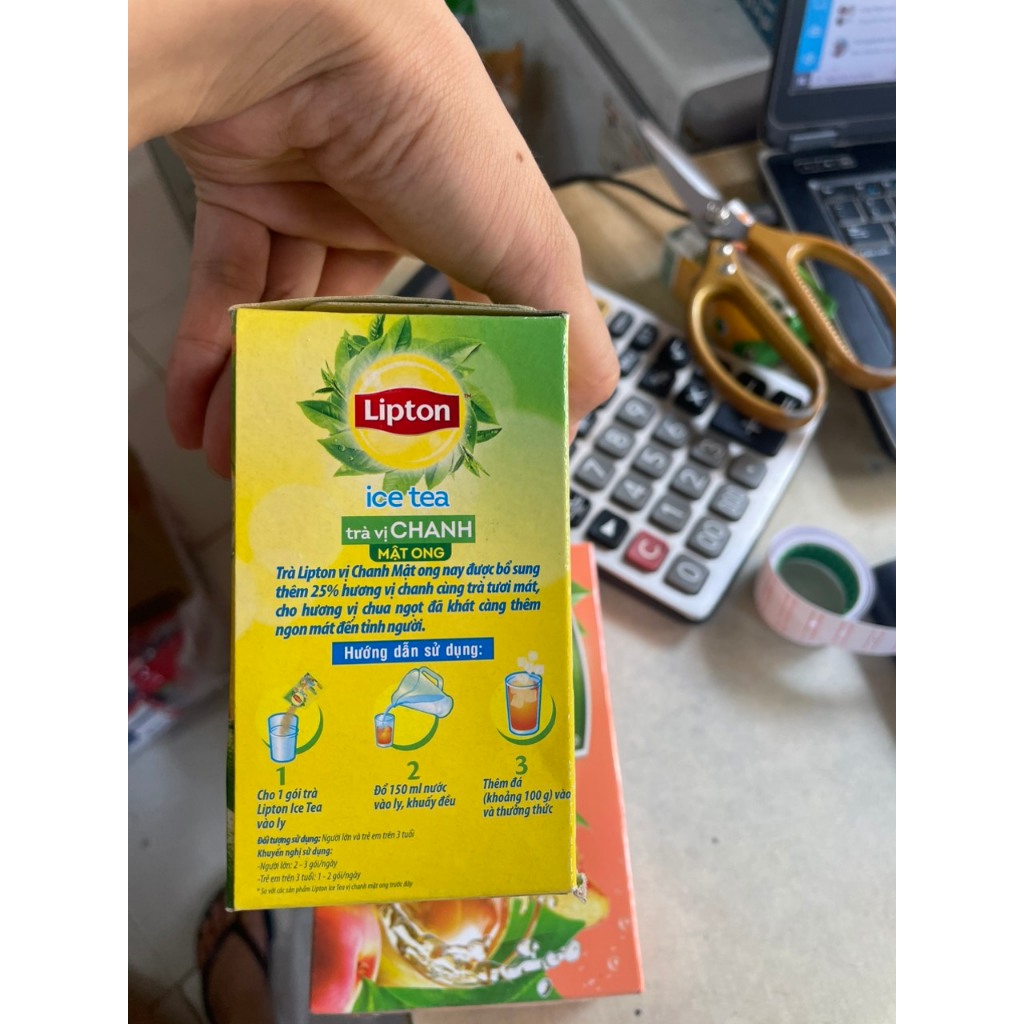 Trà Chanh Lipton ice tea Hộp 224g