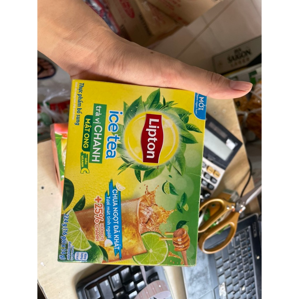 Trà Chanh Lipton ice tea Hộp 224g