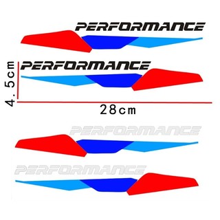 Bộ 2 tem dán sườn, cửa xe ô tô Performance