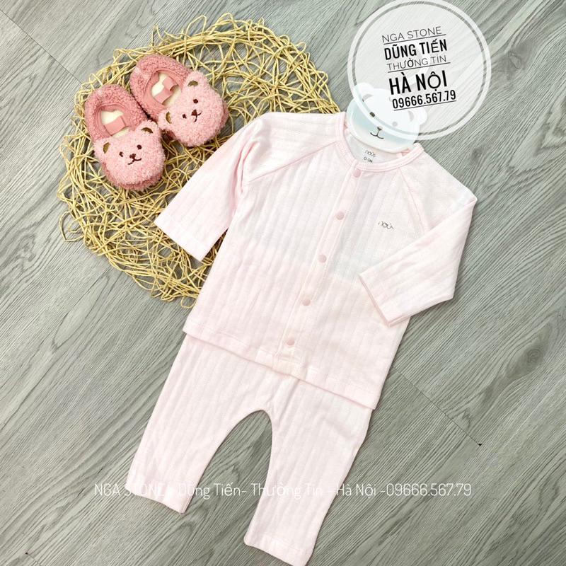 Bộ quần áo sơ sinh thu đông cho bé trai bé gái hãng nous