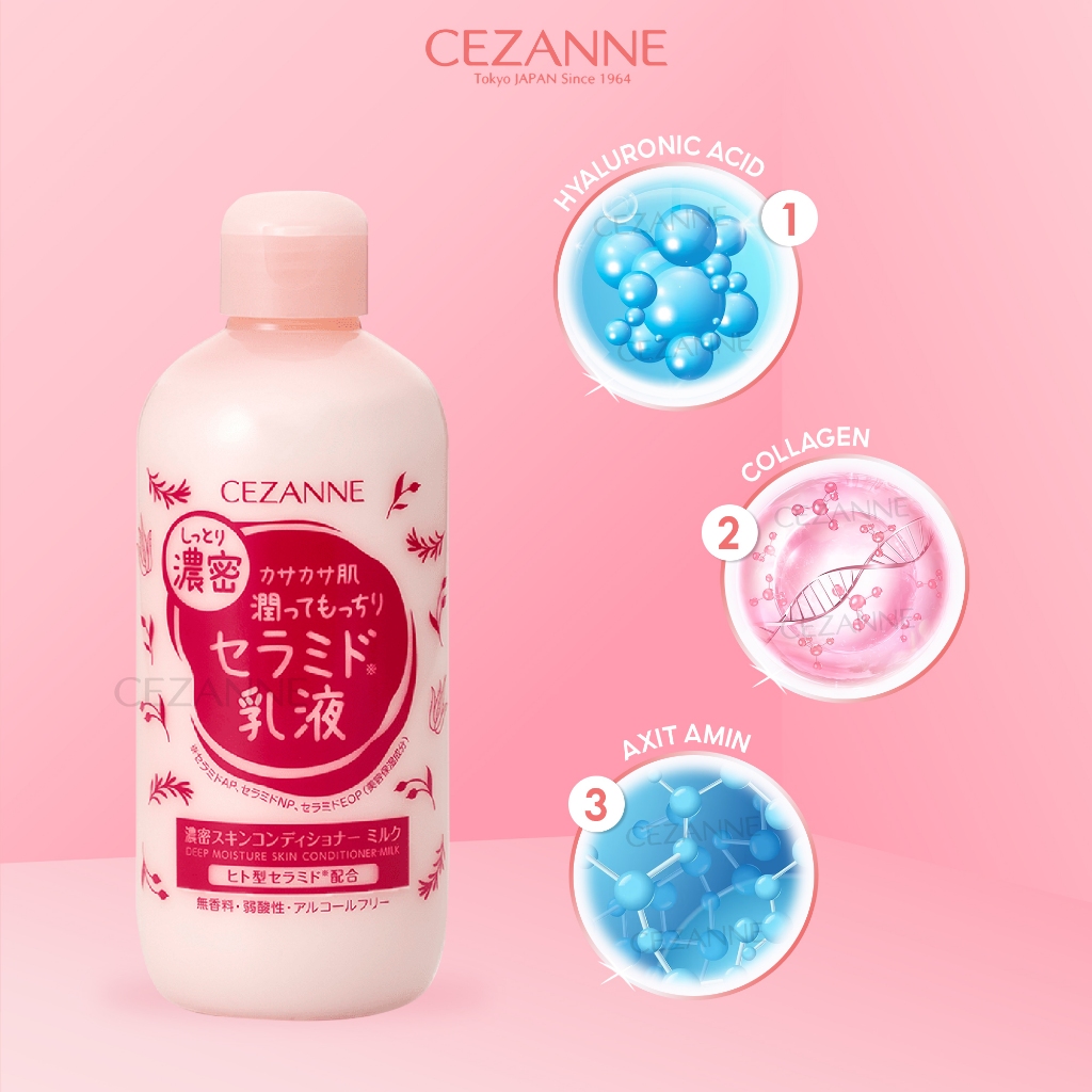 Sữa dưỡng ẩm Cezanne Deep Moisture Skin Conditioner Milk Nhật Bản 280ml