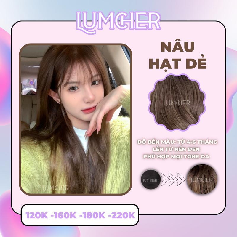 Thuốc Nhuộm Tóc Màu NÂU HẠT DẺ Không Tẩy Tại Nhà LC18 | Lumcher Mall