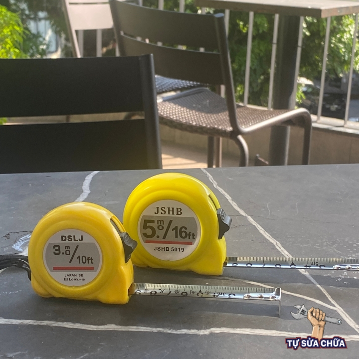 Thước rút, thước cuộn vàng giá rẻ 3m và 5m - Nhanh gọn, chính xác