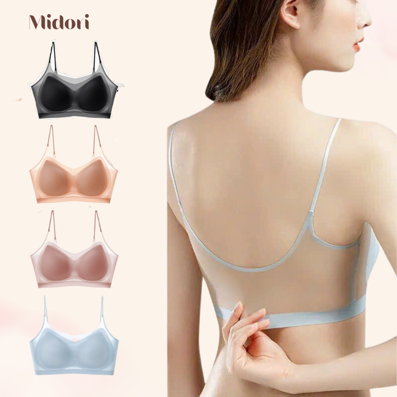 Áo Lót Nữ Tàng Hình Voan Lạnh Siêu Mỏng Nhẹ Tản Nhiệt Không Gọng Không Đường May Al4