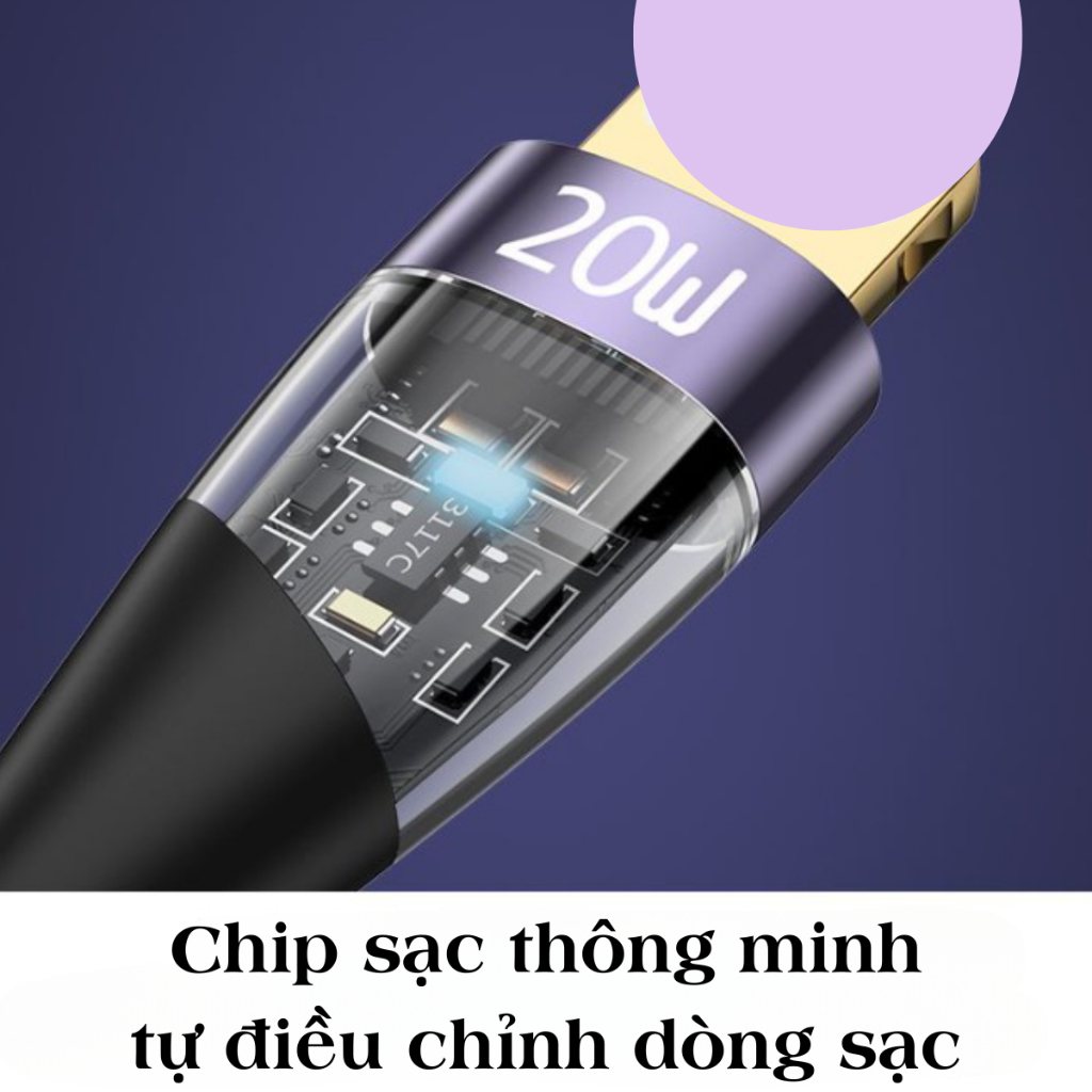 Cáp Sạc Nhanh TOTU BPD-010, Công Suất 20W, Bọc Dù Chống Đứt, - Dây Sạc 20W  | Bảo Hành 6 Tháng