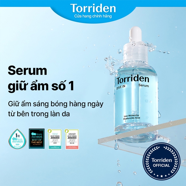 Tinh Chất Dưỡng Ẩm Torriden Dive-In Low Molecular Hyaluronic Acid Serum 50ml