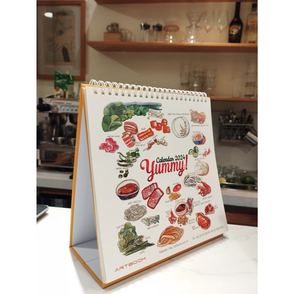 Sách - Calendar 2024 Yummy