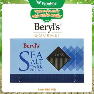 Socola Beryls 60g Dark Chocolate Sea Salt - Hương vị độc đáo hấp dẫn từ biển cả