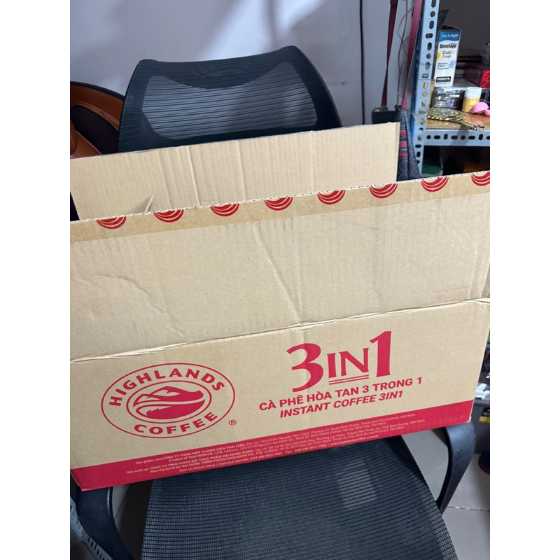 DATE 2025 Cà Phê Sữa Highlands Coffee Cafe Hòa tan 3in1 - Hộp 10 gói CHÍNH HÃNG