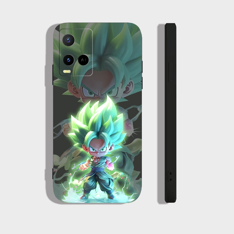 Ốp lưng Vivo Y21, Y21S, T1X, Y33S, V21 cạnh viền vuông, có bảo vệ camera in hình ONE PIECE, GOKU