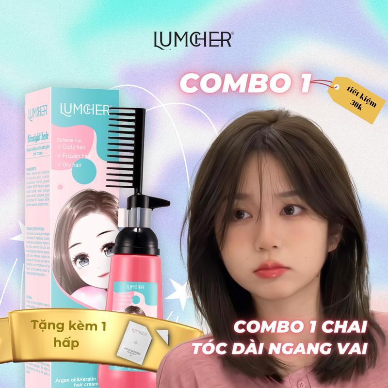Thuốc duỗi tóc tại nhà chiết suất nhân sâm | Ép side chứa Protein không làm tổn thương tóc chính hãng | Lumcher Mall