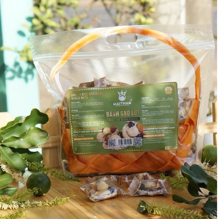  Bánh Macca Mix Hạt Đế Gạo Lứt  Mẫu Túi Quà Tặng  300g bánh mix hạt healthy bánh gạo lức ăn kiêng. 