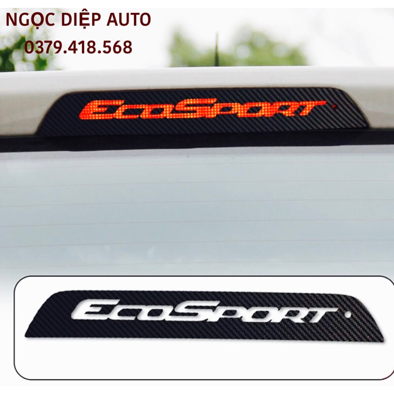 Tem decal trang trí đèn thắng sau ô tô Ecosport-1 cái
