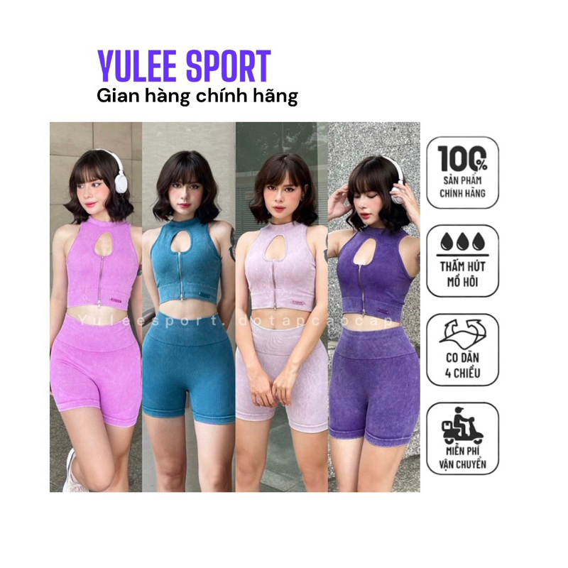 Bộ đồ tập gym yoga nữ mùa hè dáng ngắn ACCELERATE Collection.