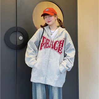 Áo Khoác Dây Kéo Jacket Con Bò Sữa Ulzzang Form Rộng nỉ chui Hoodie có nón ACE
