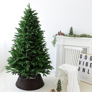 Cây thông xanh lá pe c22 cao 2.4 mét loại tán dày rậm cây thông trang trí noel