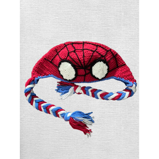 Mũ spiderman len ( ảnh thật )