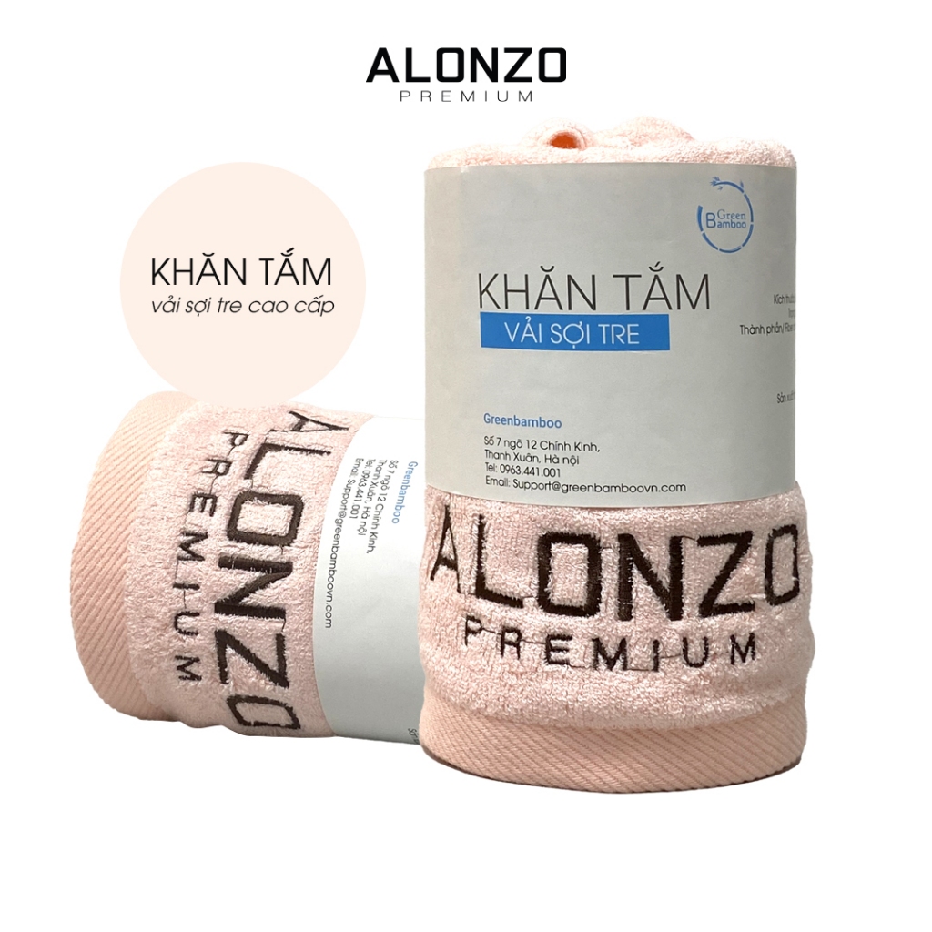 [QUÀ TẶNG] Khăn tắm chất liệu vài sợi tre Alonzo Premium