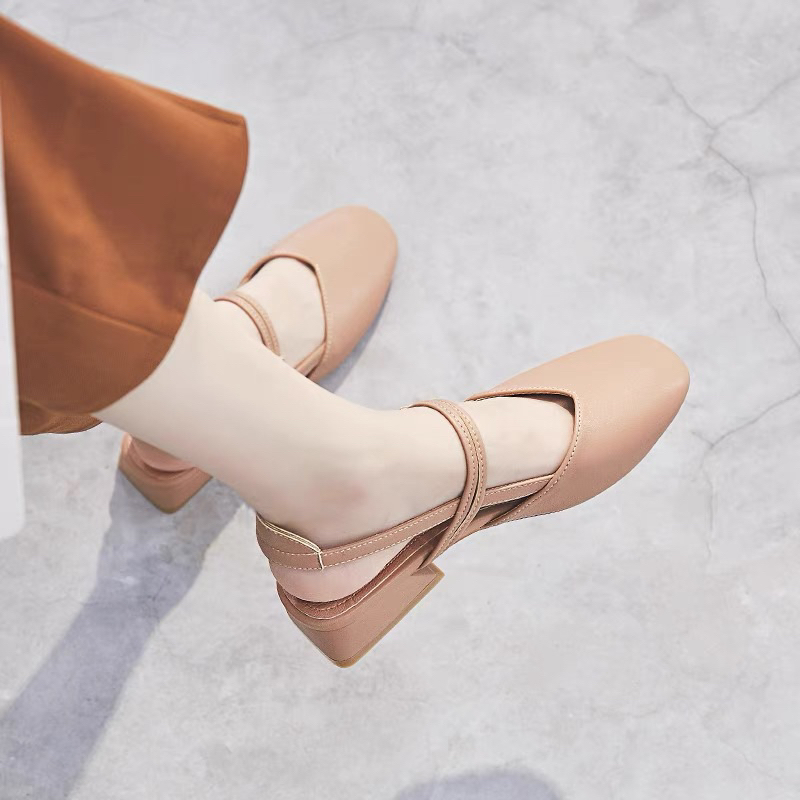 Sandal Giày Đế Bằng Cao 3p Dành Cho Nữ Thanh Lịch