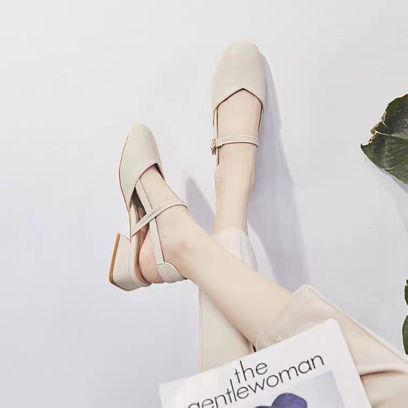 Sandal Giày Đế Bằng Cao 3p Dành Cho Nữ Thanh Lịch