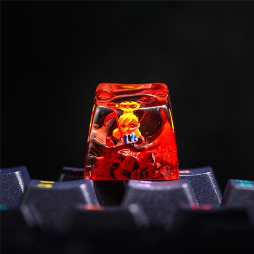 Keycap Power Resin dành cho bàn phím cơ , Fan chaisaw man