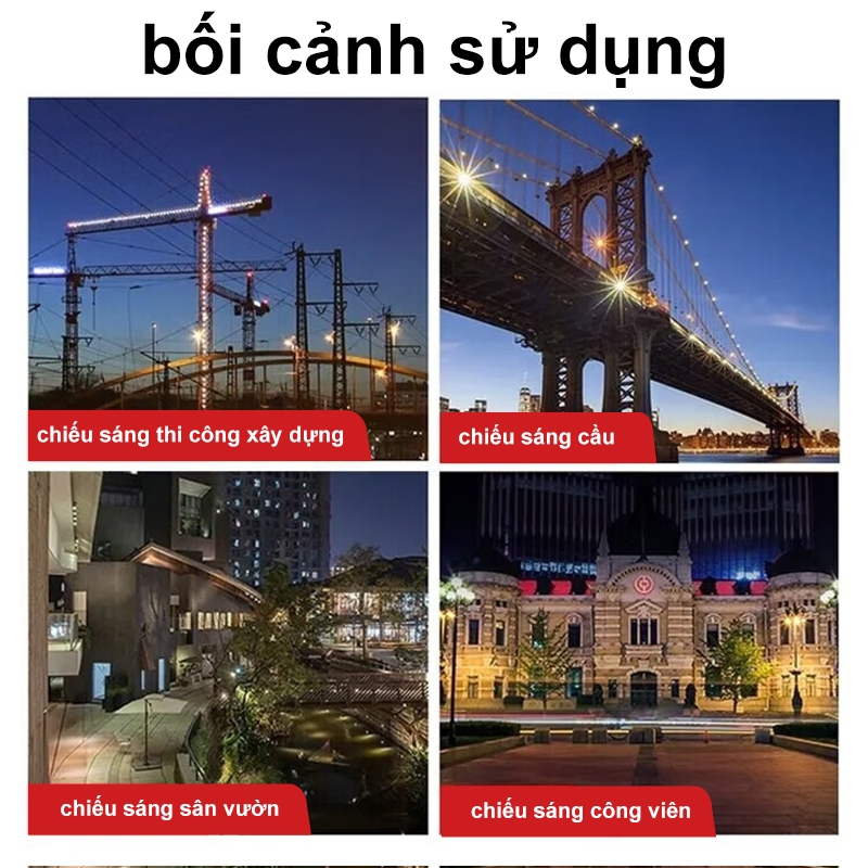 Đèn led pha cốc  600W IP66 ngoài trời siêu sáng pha chiếu sân bóng ánh sáng trắng 220V