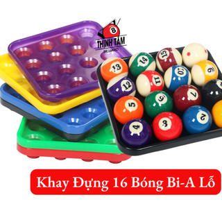 Khay đựng bida lỗ, bi-a pool 16 - 22 lỗ nhựa abs cao cấp