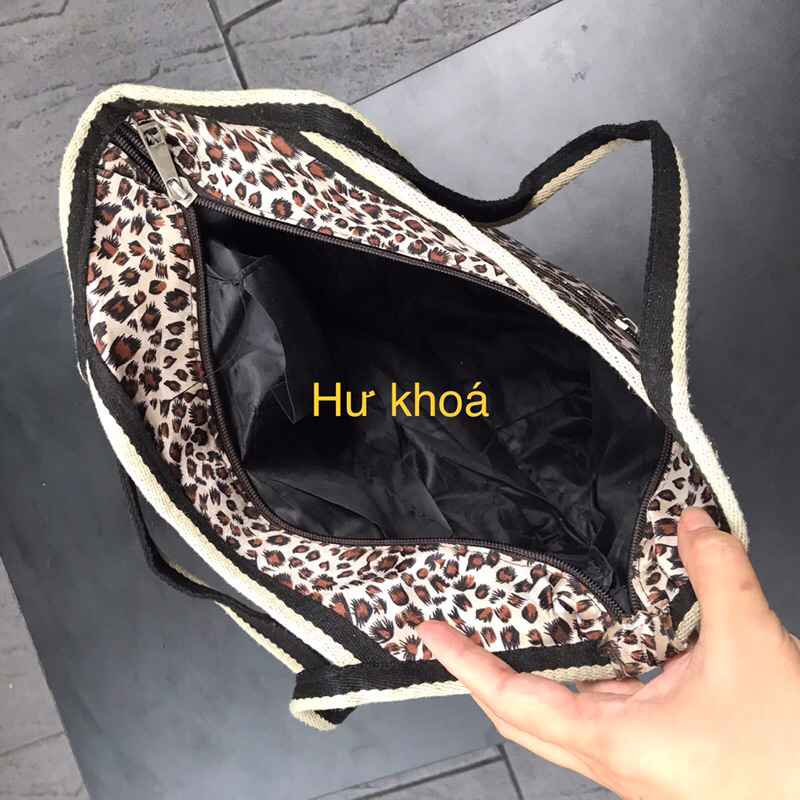 Túi tote 2hand da beo giỏ si