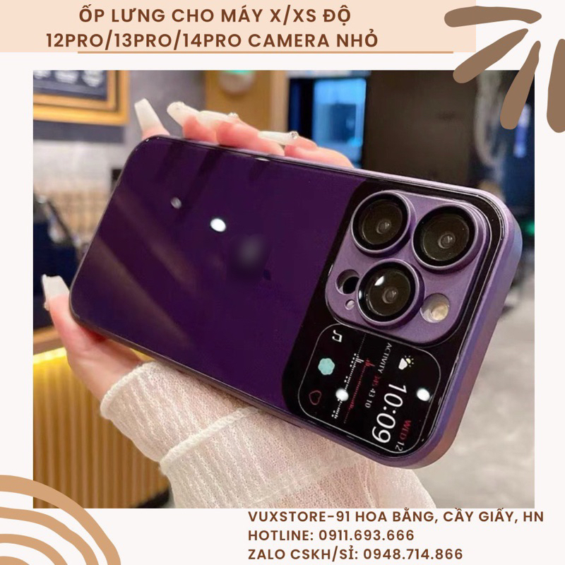 CAM NHỎ- Ốp X/XS độ 12pro/13pro/14pro cam nhỏ