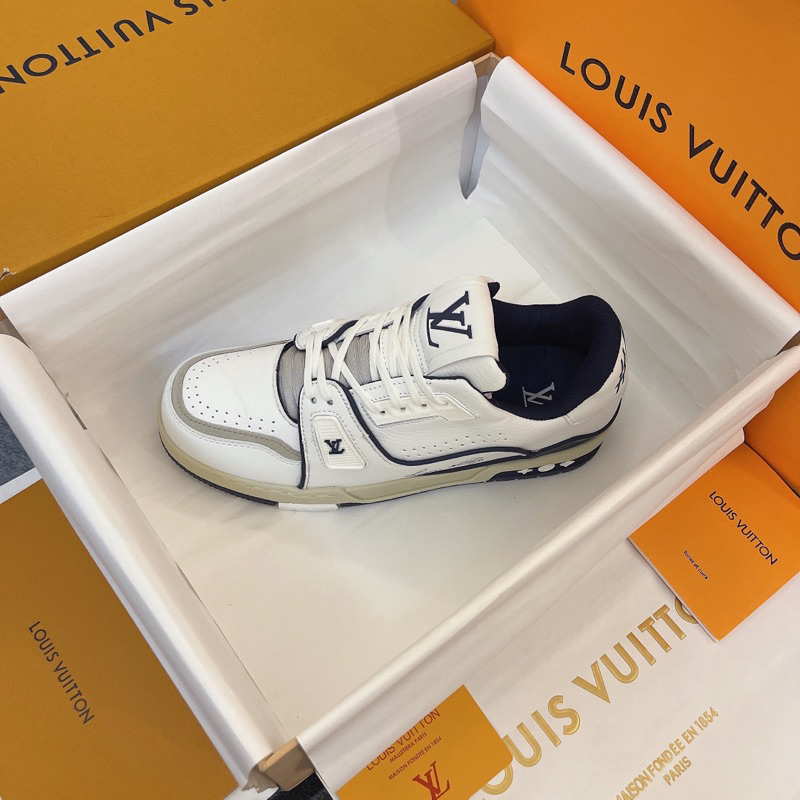 Giày L’V Tra’Ner #54 White NaVy Lai Au Sc